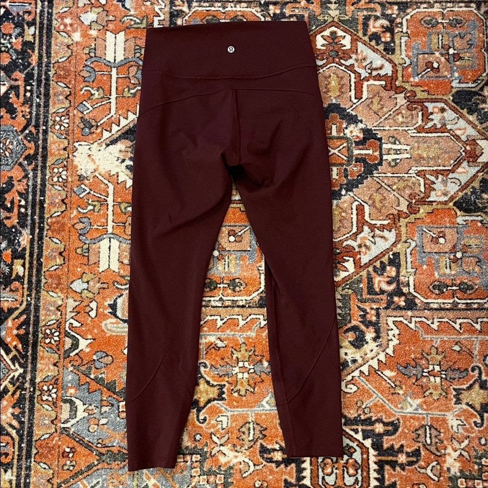 Lululemon In Movement 7/8 Tight Legging Garnet Red | Women’s Size 8